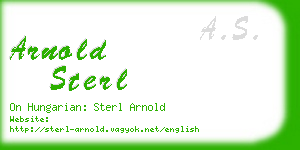 arnold sterl business card